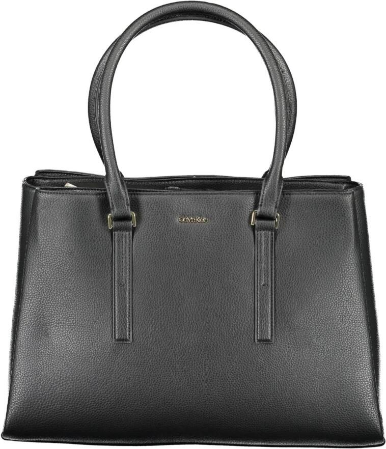 Calvin Klein Zwarte Polyester Handtas met Schouderhengsels Black Dames - Foto 3