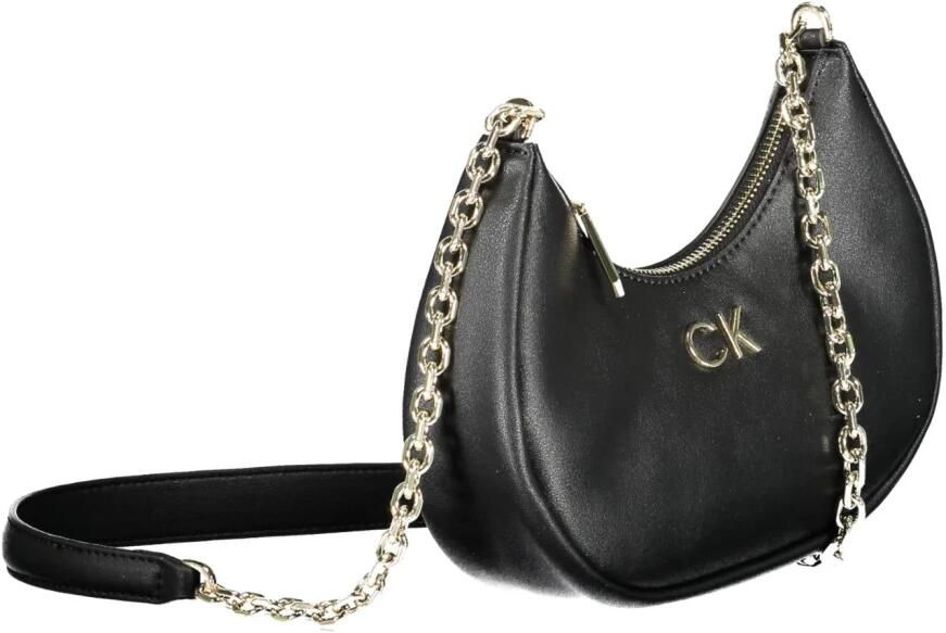 Calvin Klein Zwarte polyester schoudertas met ketting Black Dames - Foto 2