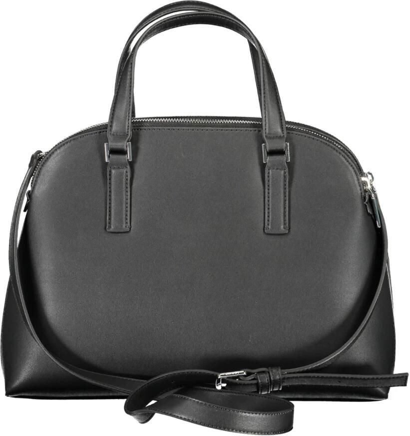 Calvin Klein Zwarte dameshandtas met meerdere compartimenten Black Dames