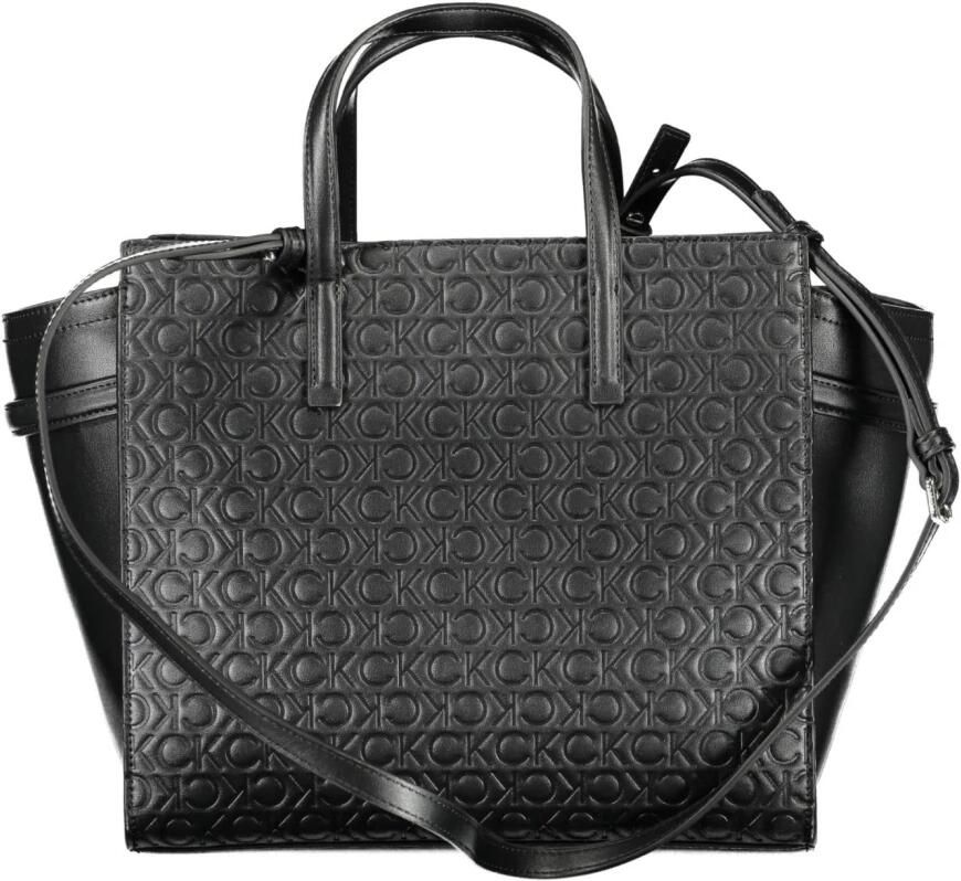 Calvin Klein Zwarte polyester handtas met contrasterende details Black Dames - Foto 3