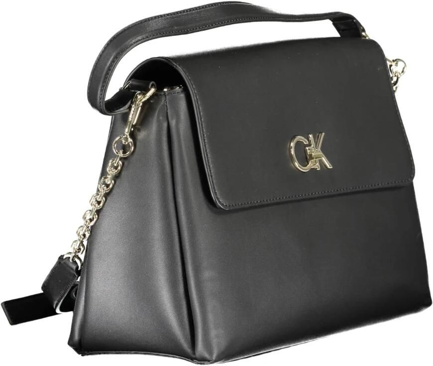 Calvin Klein Zwarte Polyester Handtas met Verstelbare Band Zwart Dames - Foto 2