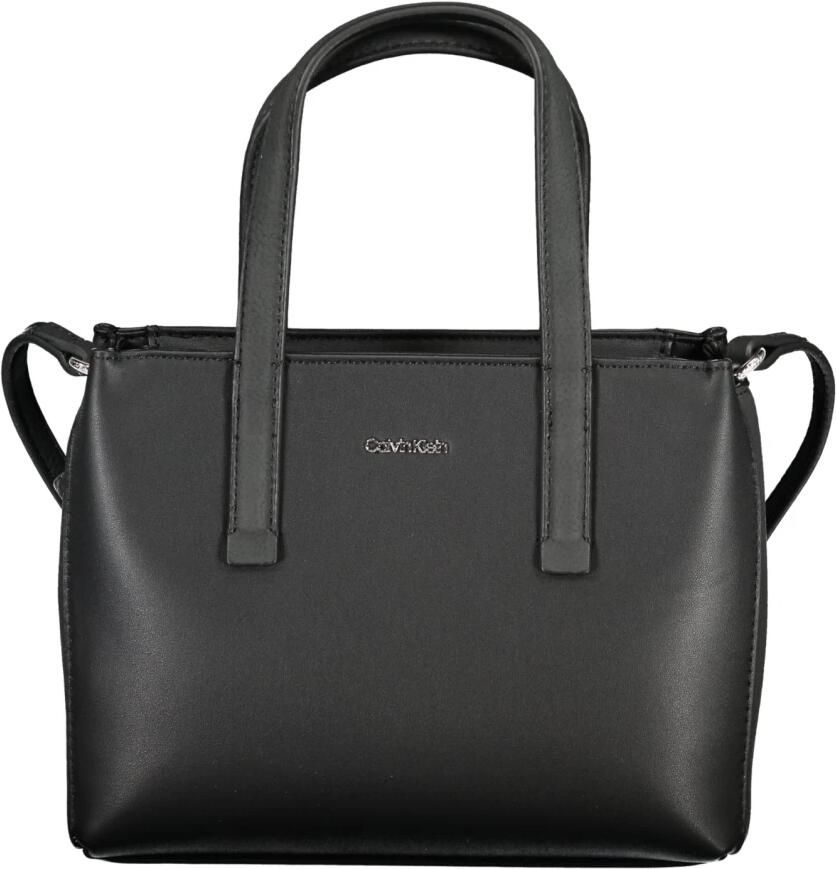 Calvin Klein Zwarte dameshandtas met verstelbare schouderband Black Dames