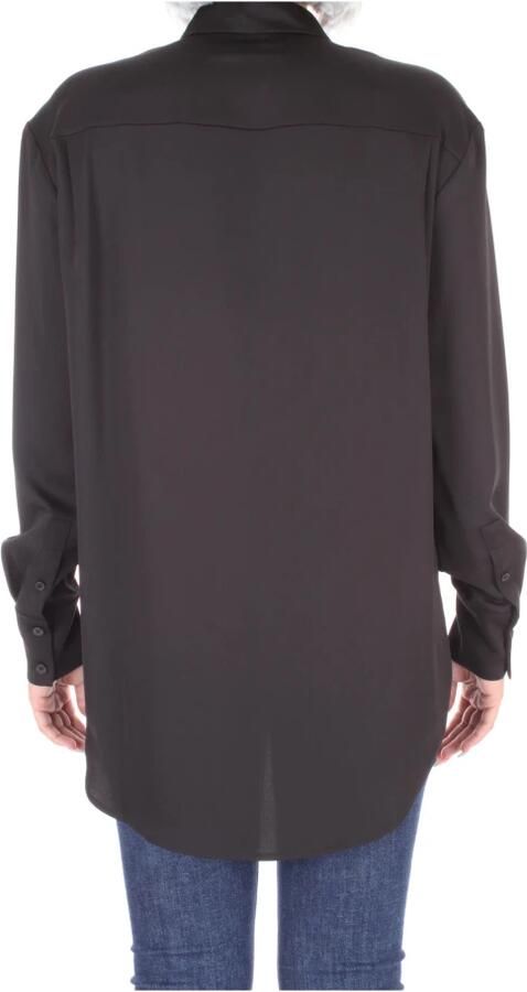 Calvin Klein Zwarte Damesoverhemd Stijlvolle Toevoeging aan je Garderobe Black Dames