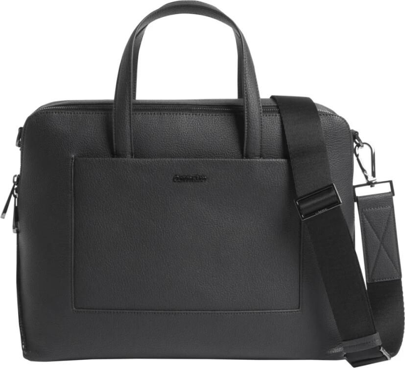 Calvin Klein Zwarte Diagonale Laptoptas Black Heren - Foto 4