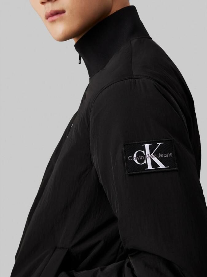 Calvin Klein Jeans Jack met labelprint model 'PADDED HARRINGTON' - Foto 7