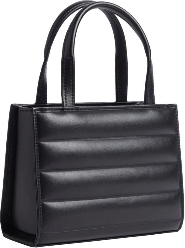 Calvin Klein Zwarte Line Quilt Mini Tote Schoudertas Black Dames - Foto 2