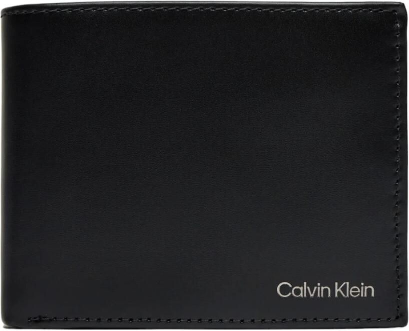 CK Calvin Klein Leren portemonnee met labelprint model 'CK SMOOTH' - Foto 3