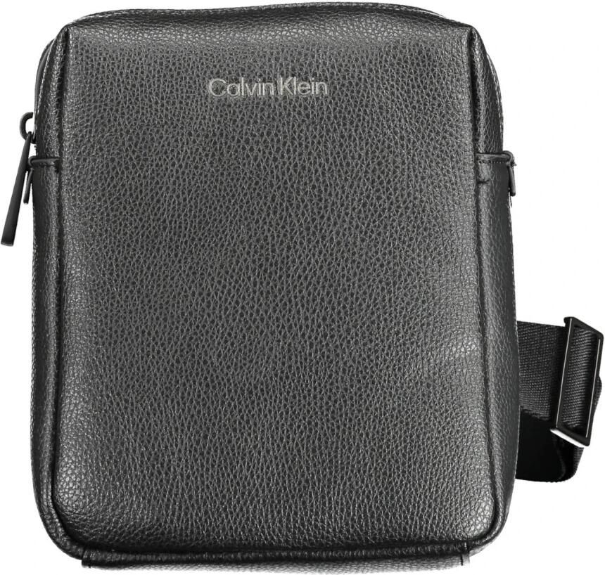 Calvin Klein Heren Crossbody Tas Polyester Verstelbare Schouderband Black Heren