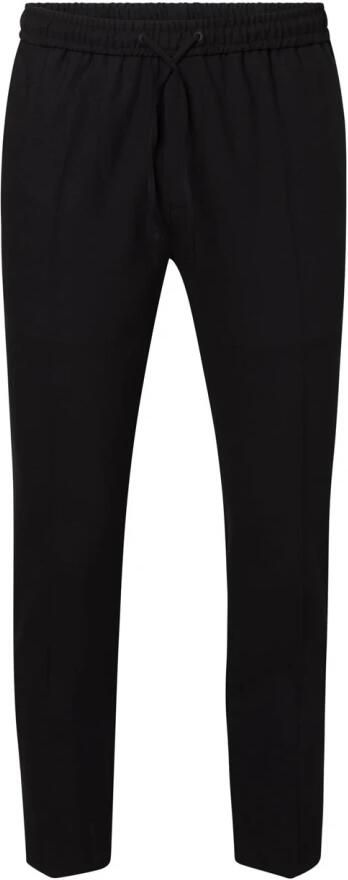 Calvin Klein Zwarte Wollen Broek met Elastische Tailleband Zwart Heren - Foto 3
