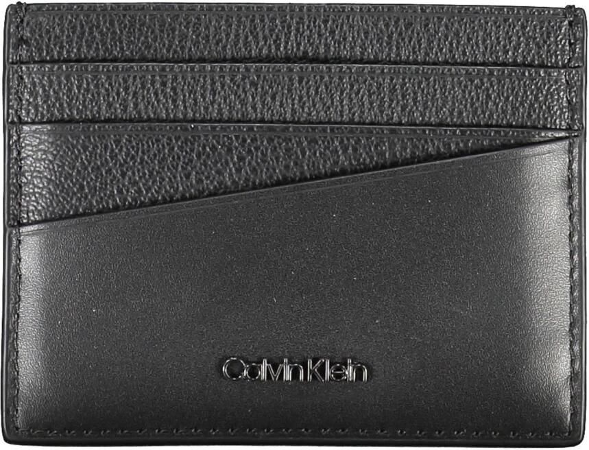 Calvin Klein Elegante leren kaarthouder in tijdloos zwart Black Heren - Foto 3