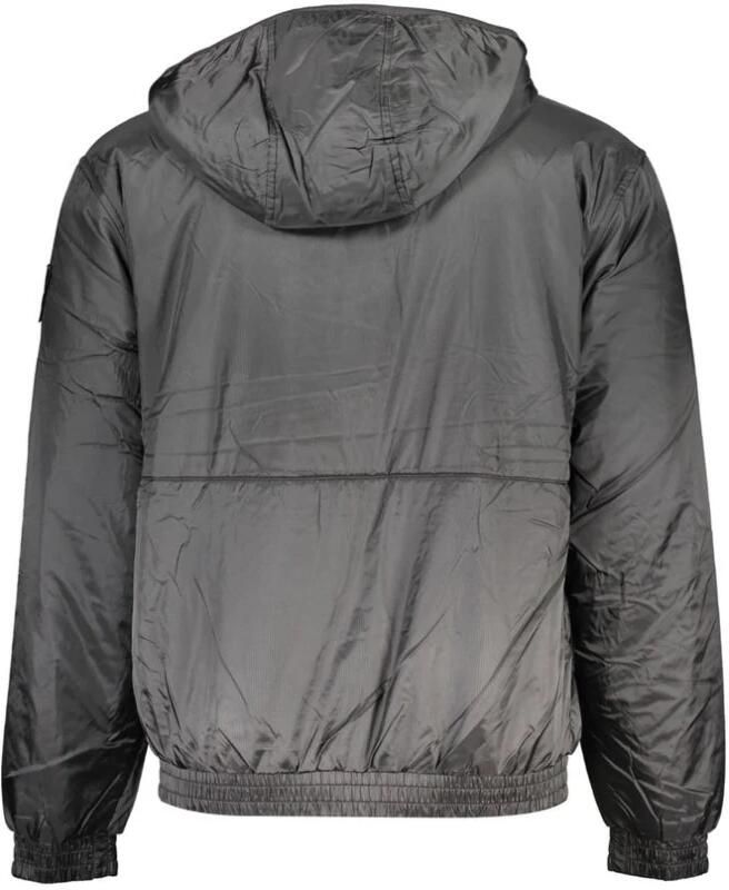 Calvin Klein Zwarte Hoodie met Contrasterende Details Black Heren