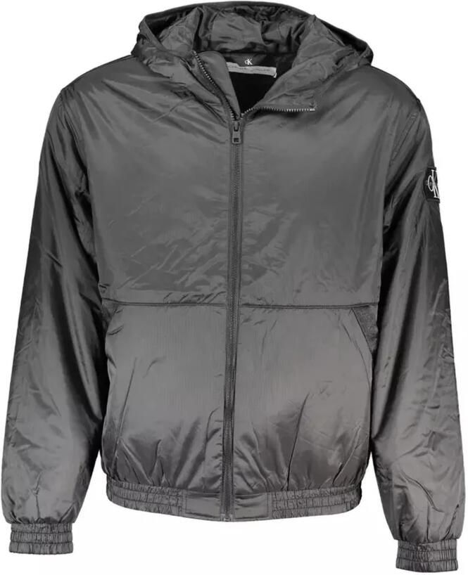 Calvin Klein Zwarte Hoodie met Contrasterende Details Black Heren - Foto 2