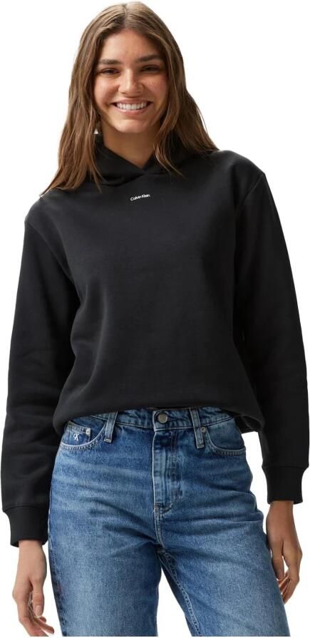 Calvin Klein Zwarte Hoodie met Logo Black Dames