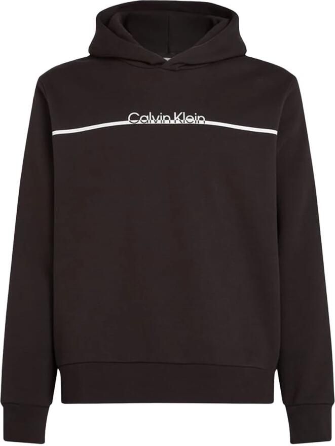 Calvin Klein Zwarte Hoodie met Logo Black Heren