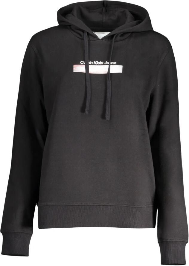 Calvin Klein Zwarte hoodie met lange mouwen Black Dames