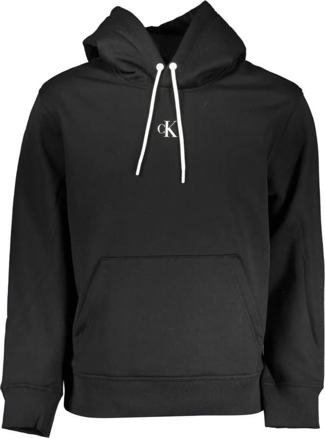 Calvin Klein Elegant sweatshirt met capuchon en contrastdetails Black Heren