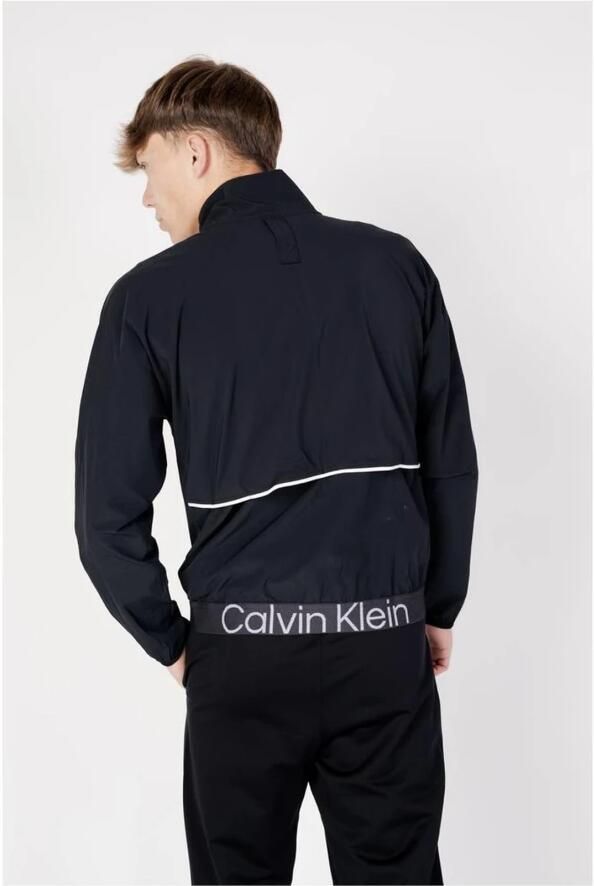 Calvin Klein Zwarte Hoodless Sweatshirt Polyester Mix Herfst Winter Black Heren - Foto 3