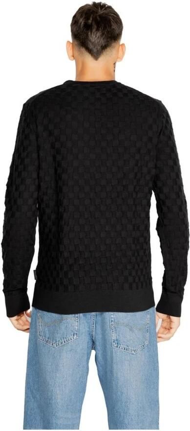Calvin Klein Zwarte Katoen Wol Gebreide T-Shirt Black Heren - Foto 2