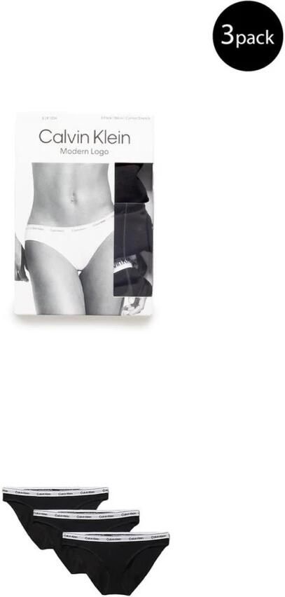 Calvin Klein Zwarte Katoenen Ondergoed Collectie Lente Zomer Black Dames