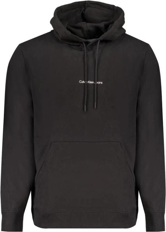 Calvin Klein Jeans Monogram Katoenen Trui Herfst Winter Collectie Black Heren