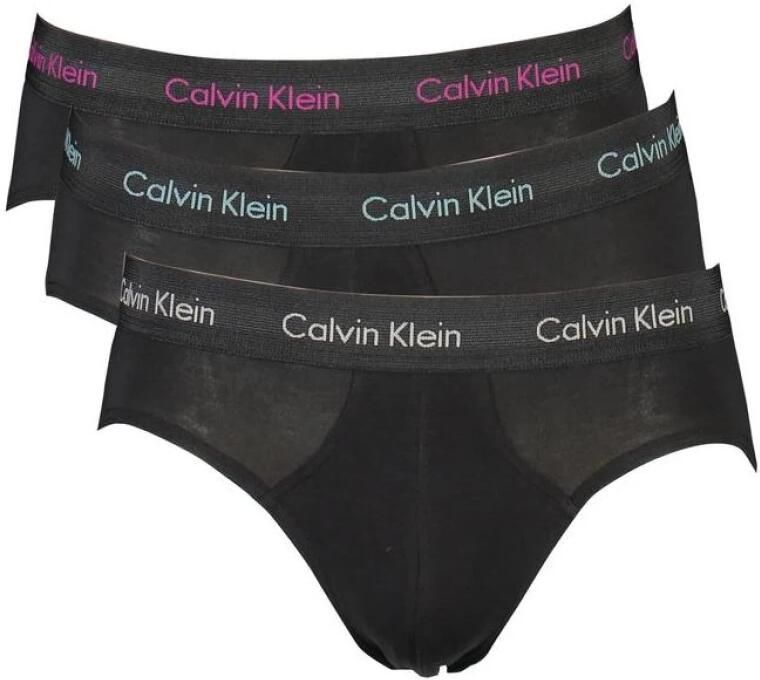 Calvin Klein Underwear Slip met elastische band met logo in een set van 3 stuks model 'HIP BRIEF 3PK' - Foto 2