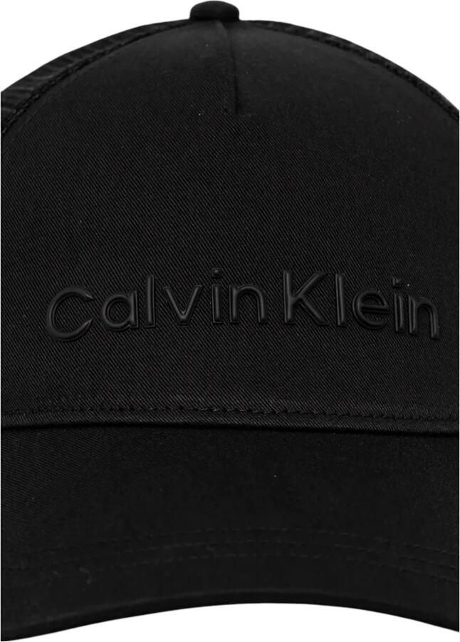 Calvin Klein Zwarte Katoenen Pet met Gesp Sluiting Black Heren - Foto 2