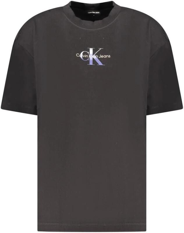 Calvin Klein Zwarte Katoenen Tops & T-shirt Black Dames
