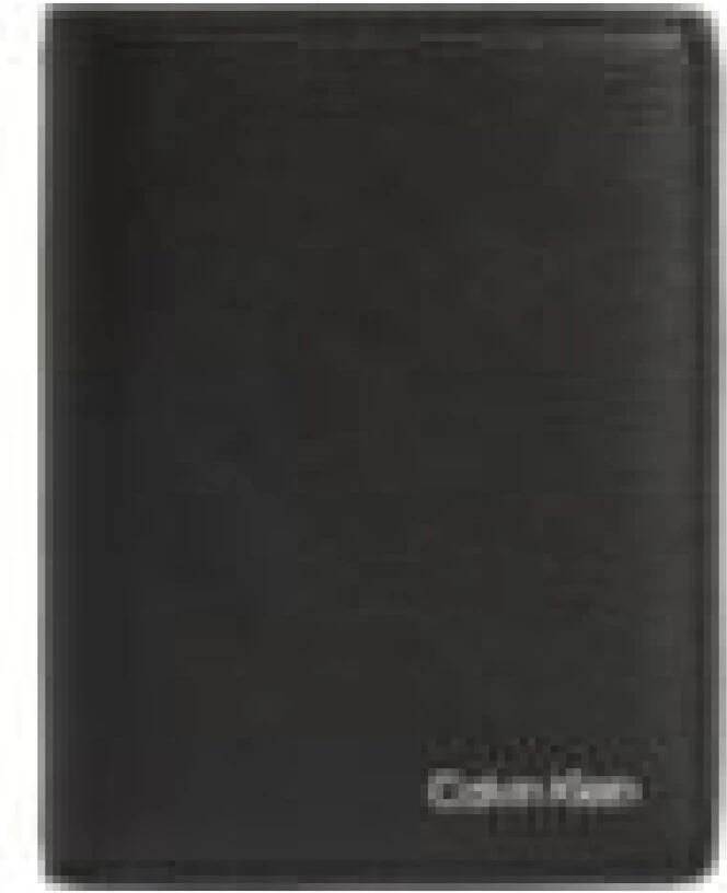 Calvin Klein Zwarte Leren Portemonnees en Kaarthouders Black Heren