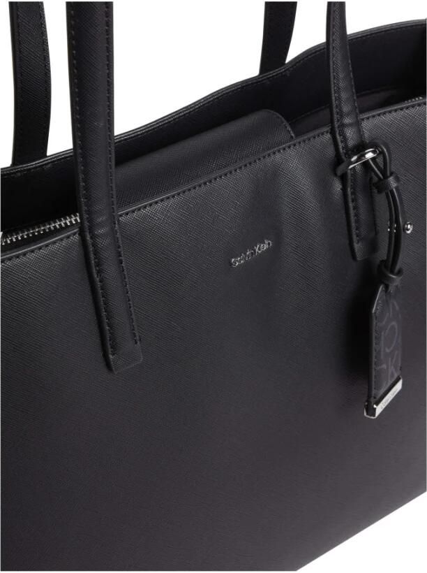 Calvin Klein Medium Shopper Tas Herfst Winter Collectie Black Dames - Foto 3