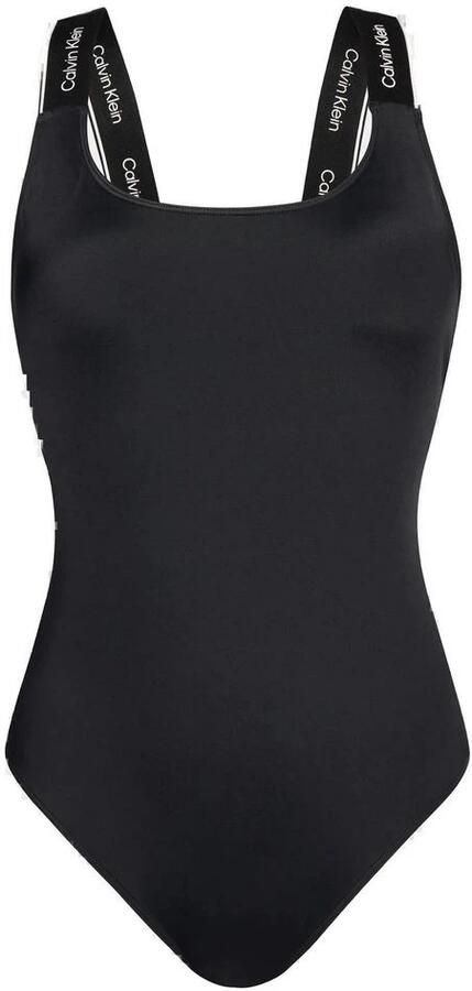 Calvin Klein Swimwear Badpak ONE PIECE-RP met logoprint op de bandjes