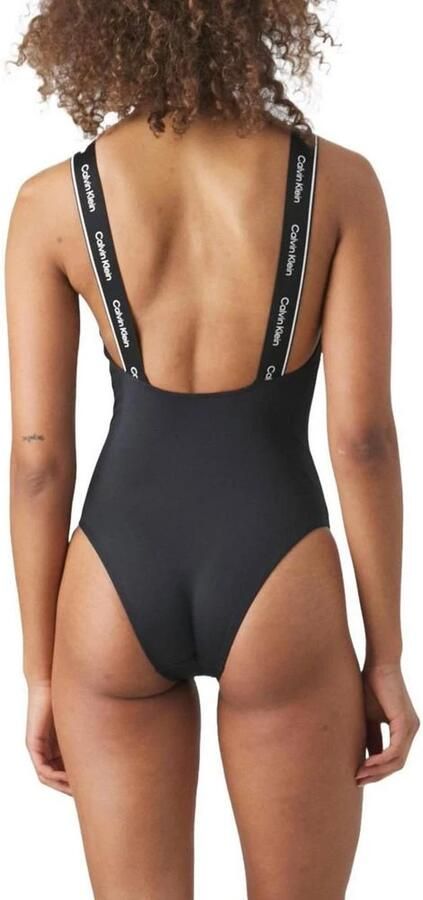 Calvin Klein Swimwear Badpak ONE PIECE-RP met logoprint op de bandjes - Foto 2