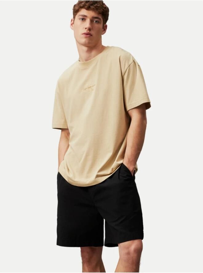 Calvin Klein Zwarte Organische Katoenen Shorts Rechte Pasvorm Black Heren - Foto 3