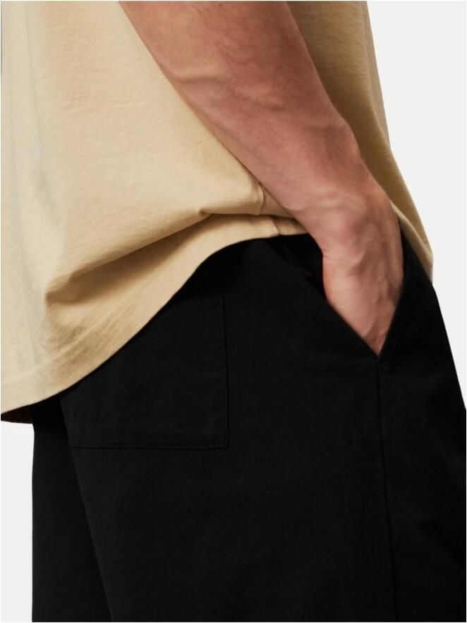 Calvin Klein Zwarte Organische Katoenen Shorts Rechte Pasvorm Black Heren - Foto 2