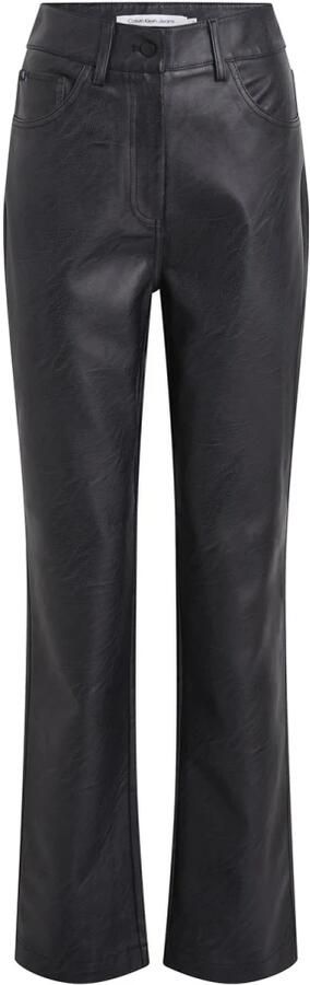 Calvin Klein Imitatieleren broek FAUX LEATHER HIGH RISE STRAIGHT - Foto 7