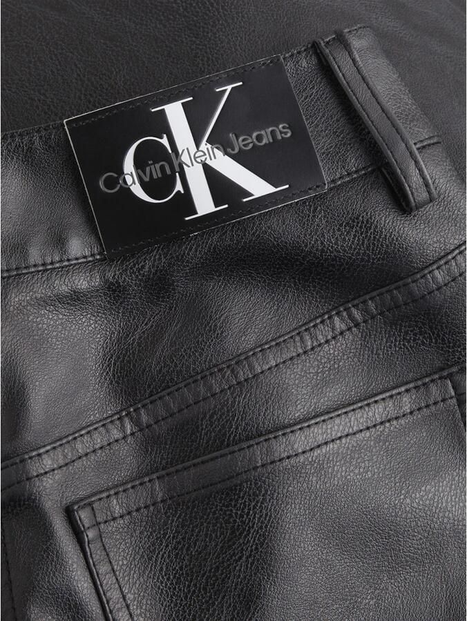 Calvin Klein Imitatieleren broek FAUX LEATHER HIGH RISE STRAIGHT - Foto 2