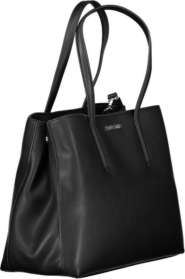 Calvin Klein Zwarte Polyester Handtas met 2 Handvatten Black Dames - Foto 3