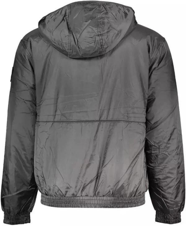 Calvin Klein Zwarte Hoodie met Contrasterende Details Black Heren