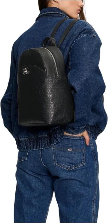 Calvin Klein Zwarte Polyethyleen Rugzak Herfst Winter Collectie Black Dames - Foto 5