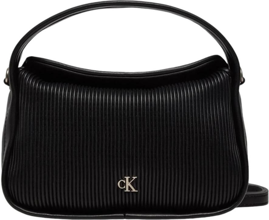 Calvin Klein Jeans Zwarte Polyethyleen Handtas Herfst Winter Collectie Black Dames - Foto 5