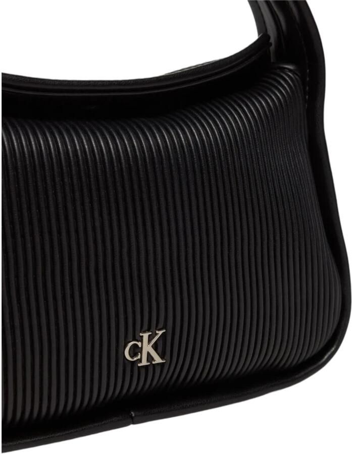 Calvin Klein Jeans Zwarte Polyethyleen Handtas Herfst Winter Collectie Black Dames - Foto 2