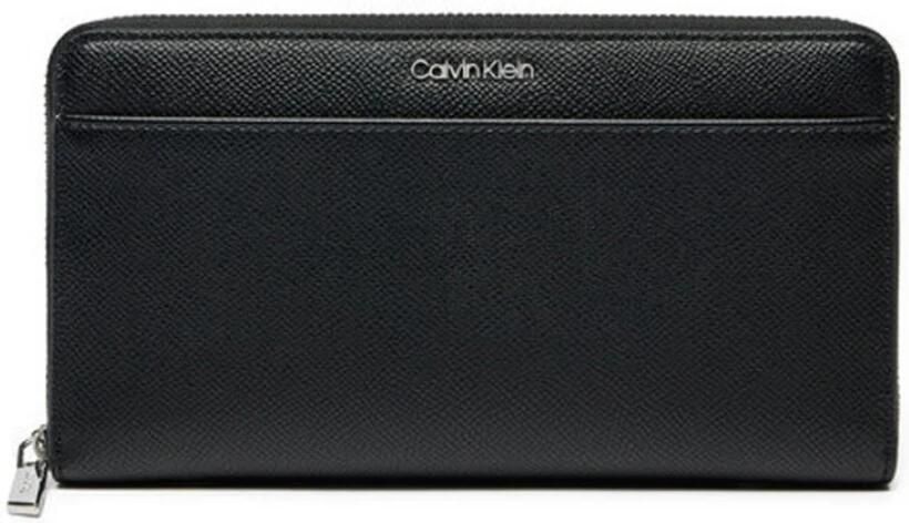 Calvin Klein Zwarte PU Leren Portemonnee met Metalen Logo Black Dames - Foto 2