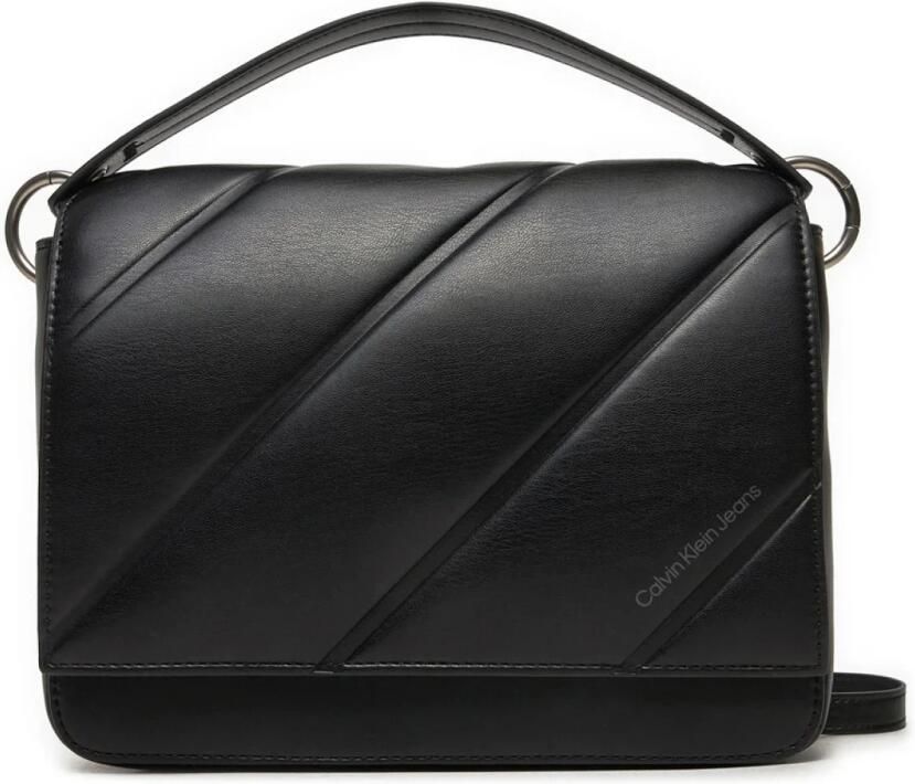 Calvin Klein Zwarte PU leren schoudertas Black Dames - Foto 4