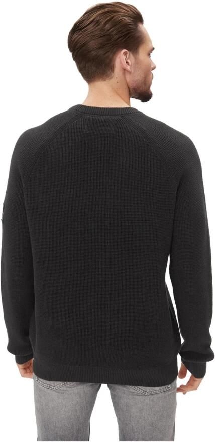 Calvin Klein Zwarte Trui Urban Elegantie Minimalistische Stijl Black Heren - Foto 7
