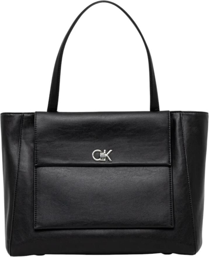Calvin Klein Zwarte Rits Handtas Lente Zomer Vrouwen Black Dames - Foto 3