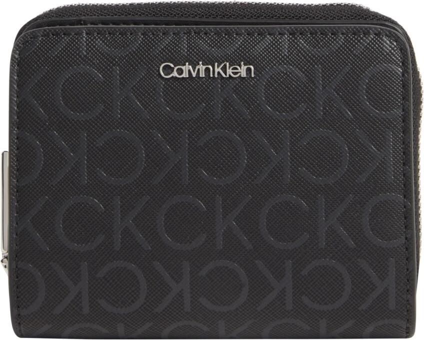 Calvin Klein Zwarte ritsportemonnee voor vrouwen Black Dames - Foto 3