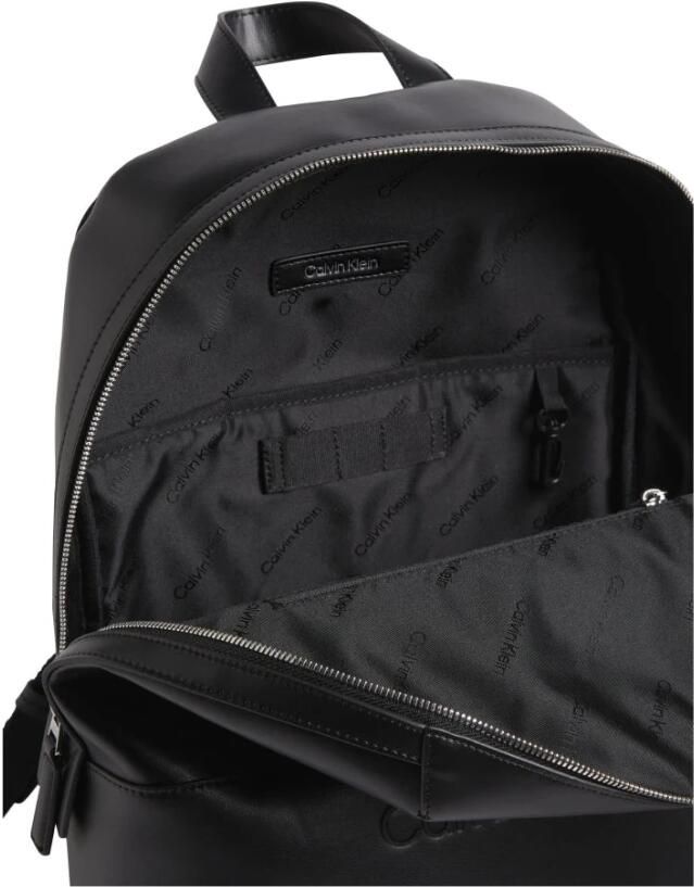 Calvin Klein Zwarte Polyester Rugzak | Ca-33621 Black Heren