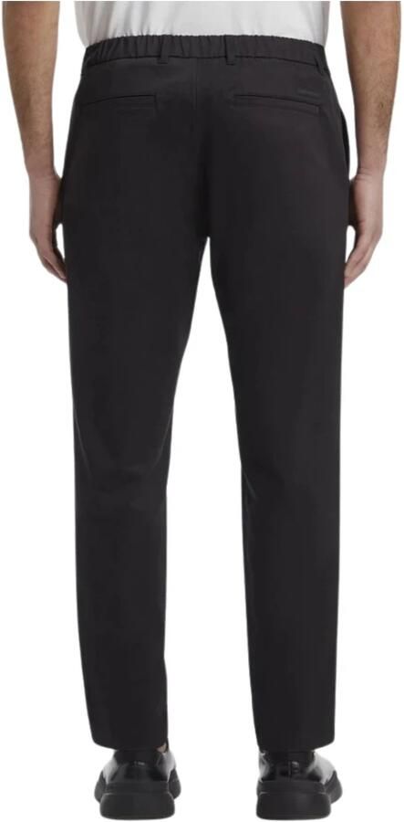 Calvin Klein Zwarte Sateen Elastische Broek Black Heren - Foto 3