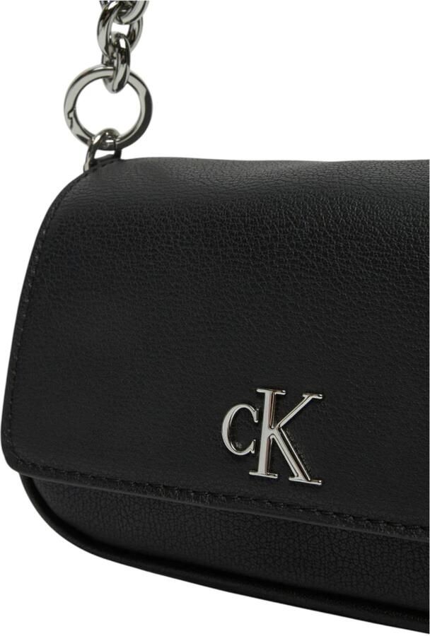 Calvin Klein Jeans Verstelbare Schoudertas met Kliksluiting Black Dames