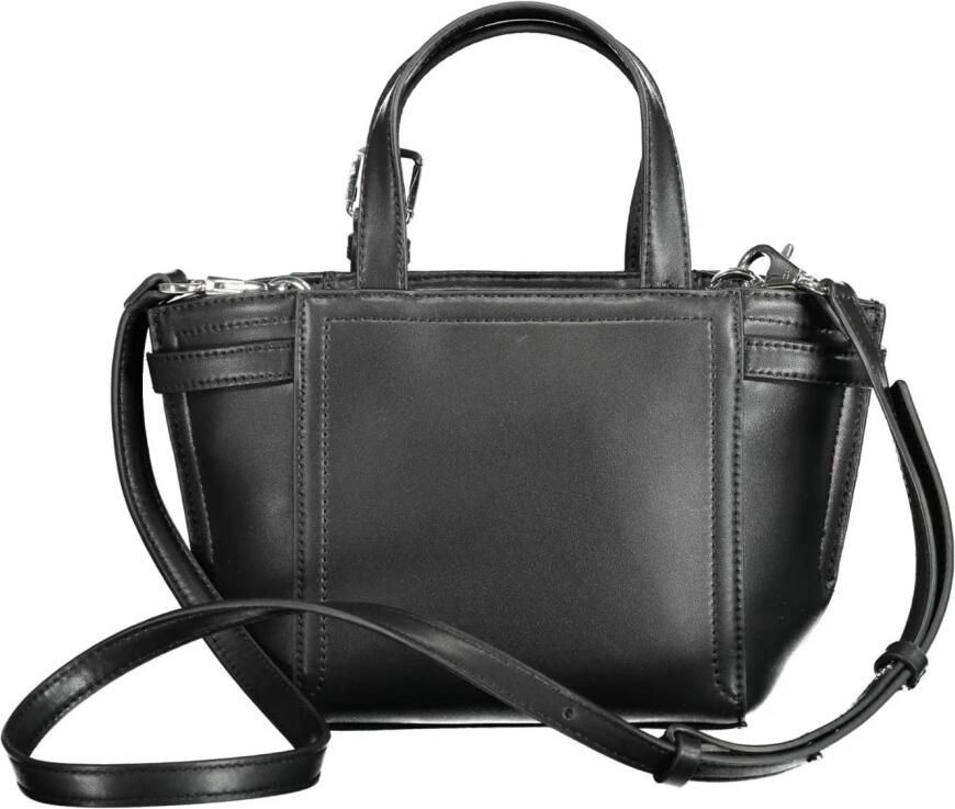 Calvin Klein Zwarte polyester handtas met kettinghandvatten Black Dames - Foto 4
