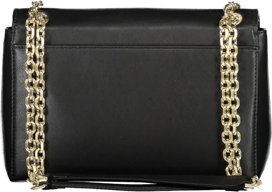 Calvin Klein Zwarte Polyester Schoudertas met Kettinghandvatten Black Dames - Foto 2